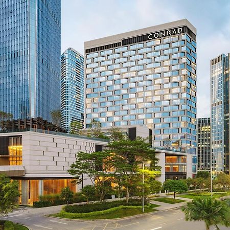 Conrad Shenzhen, The First Art Museum Hotel In Greater Bay Area With The Stunning Bay And Sunset View In The Hotel Terrace Ngoại thất bức ảnh