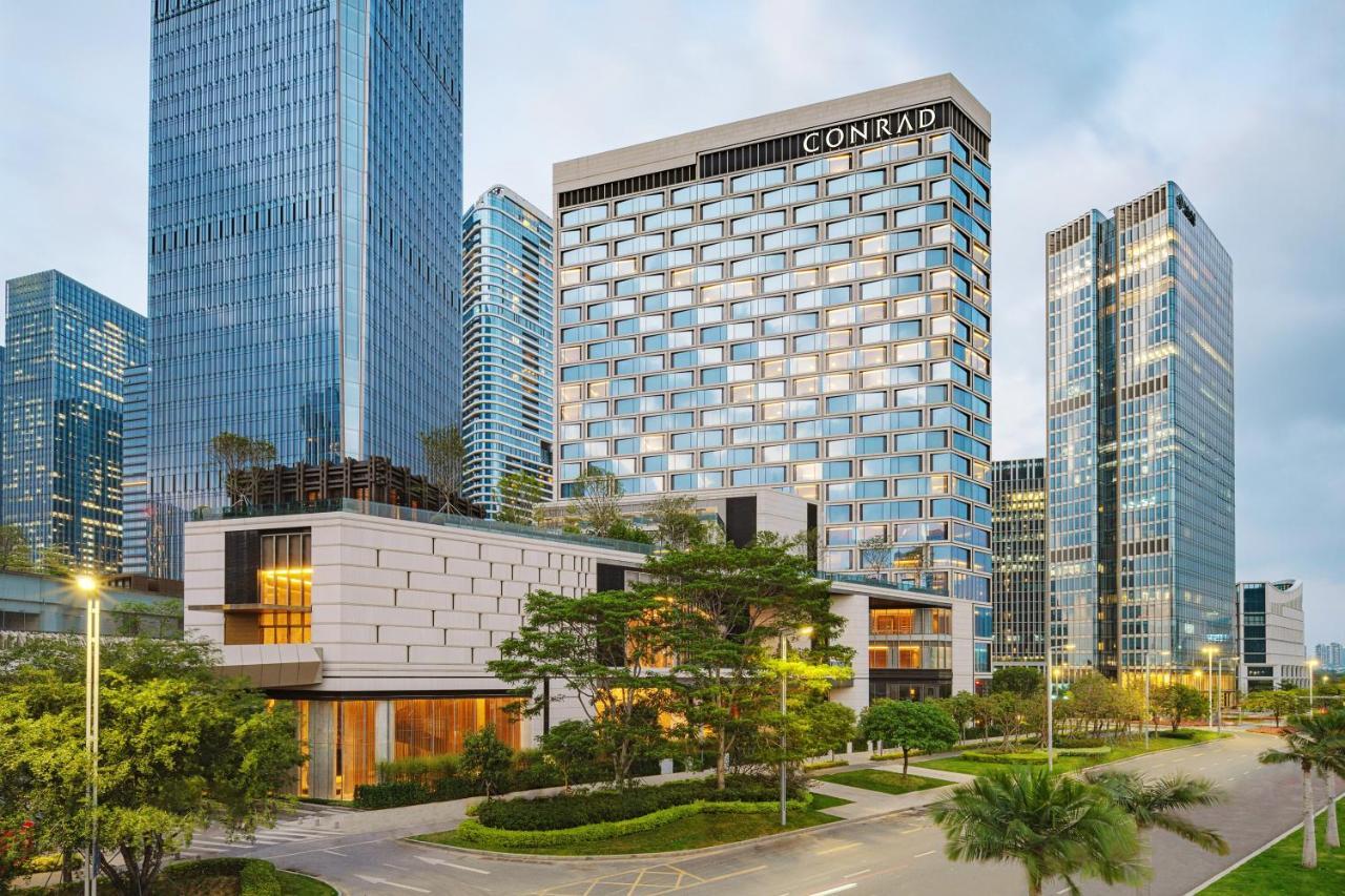 Conrad Shenzhen, The First Art Museum Hotel In Greater Bay Area With The Stunning Bay And Sunset View In The Hotel Terrace Ngoại thất bức ảnh
