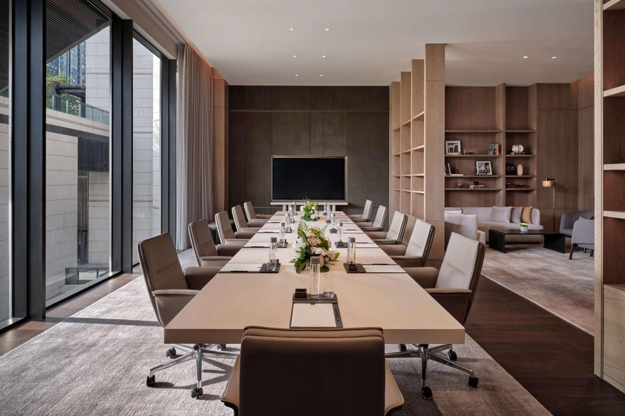 Conrad Shenzhen, The First Art Museum Hotel In Greater Bay Area With The Stunning Bay And Sunset View In The Hotel Terrace Ngoại thất bức ảnh
