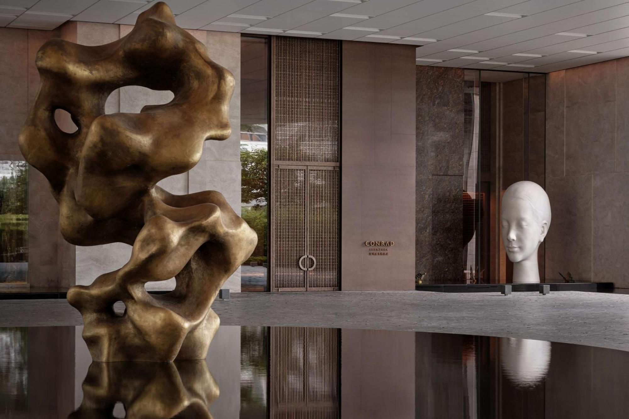 Conrad Shenzhen, The First Art Museum Hotel In Greater Bay Area With The Stunning Bay And Sunset View In The Hotel Terrace Ngoại thất bức ảnh