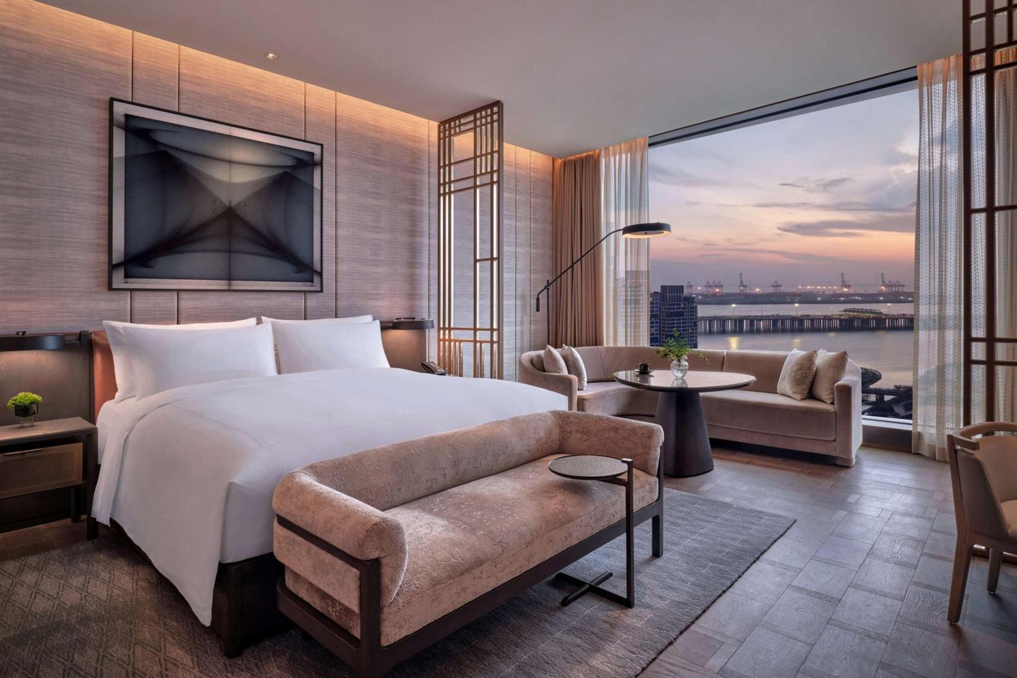 Conrad Shenzhen, The First Art Museum Hotel In Greater Bay Area With The Stunning Bay And Sunset View In The Hotel Terrace Ngoại thất bức ảnh