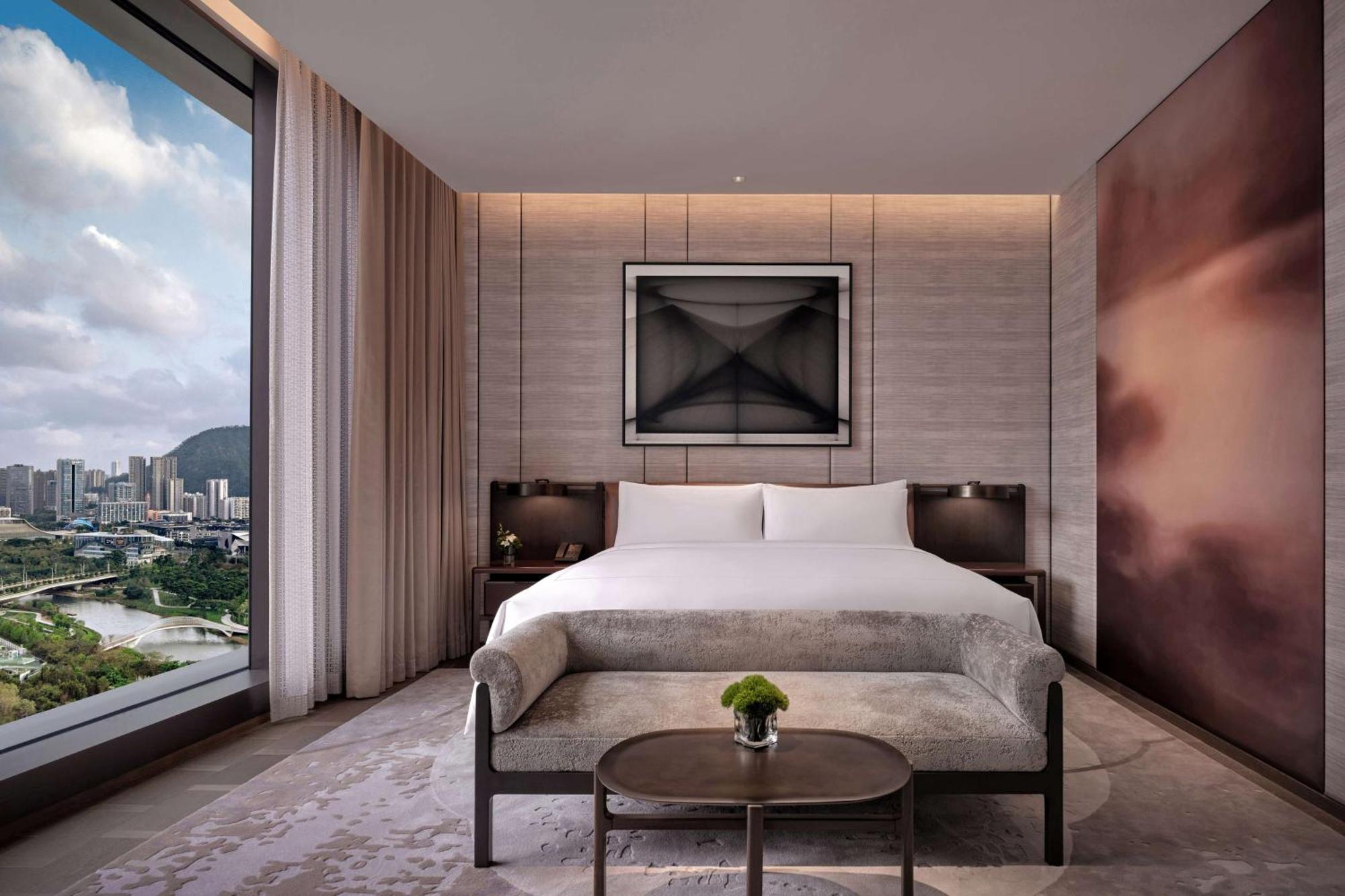 Conrad Shenzhen, The First Art Museum Hotel In Greater Bay Area With The Stunning Bay And Sunset View In The Hotel Terrace Ngoại thất bức ảnh