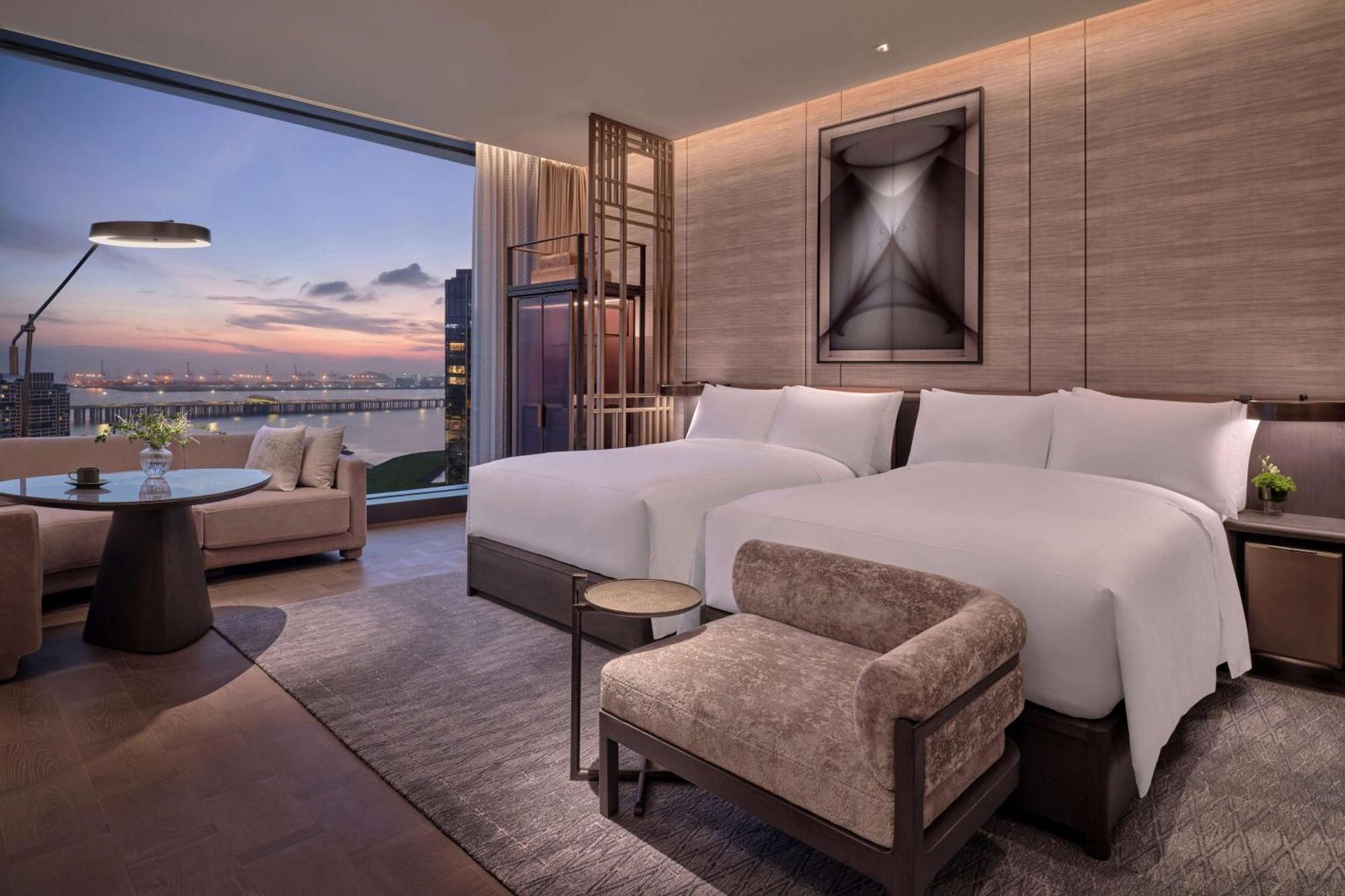 Conrad Shenzhen, The First Art Museum Hotel In Greater Bay Area With The Stunning Bay And Sunset View In The Hotel Terrace Ngoại thất bức ảnh