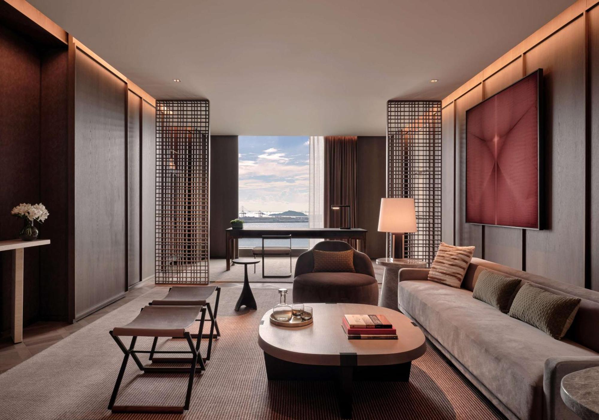 Conrad Shenzhen, The First Art Museum Hotel In Greater Bay Area With The Stunning Bay And Sunset View In The Hotel Terrace Ngoại thất bức ảnh
