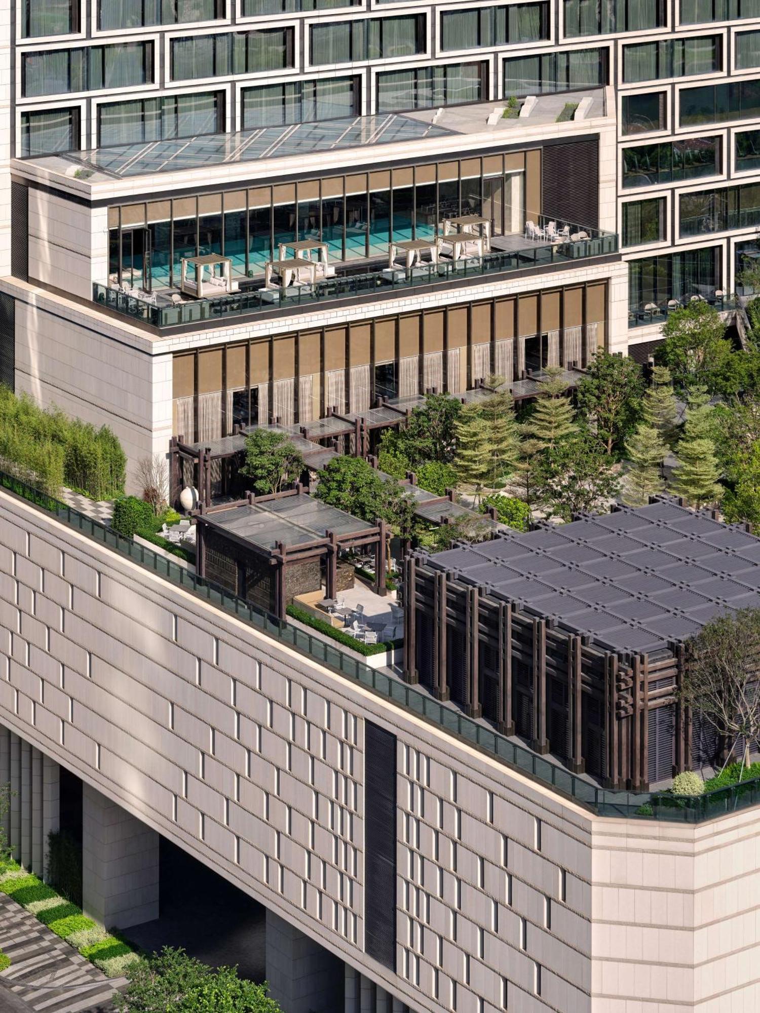 Conrad Shenzhen, The First Art Museum Hotel In Greater Bay Area With The Stunning Bay And Sunset View In The Hotel Terrace Ngoại thất bức ảnh