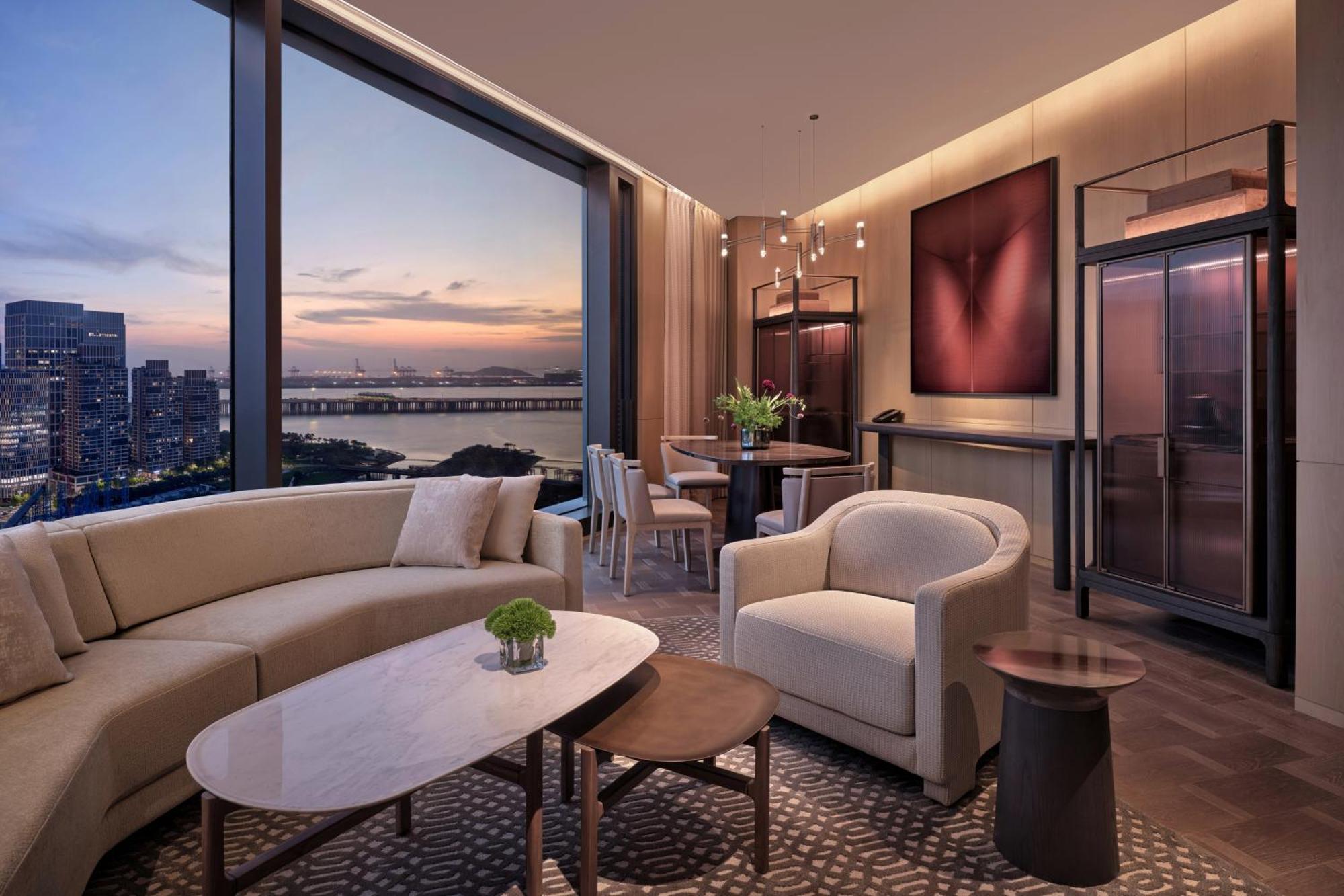 Conrad Shenzhen, The First Art Museum Hotel In Greater Bay Area With The Stunning Bay And Sunset View In The Hotel Terrace Ngoại thất bức ảnh