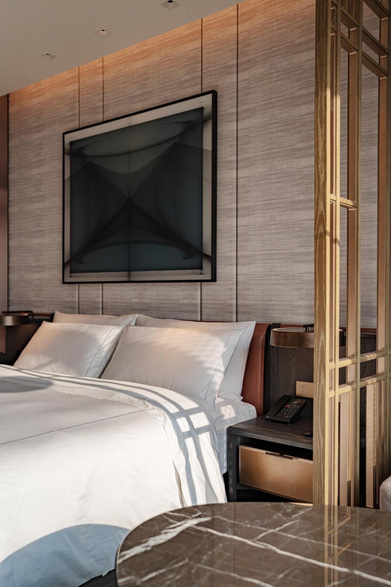 Conrad Shenzhen, The First Art Museum Hotel In Greater Bay Area With The Stunning Bay And Sunset View In The Hotel Terrace Ngoại thất bức ảnh